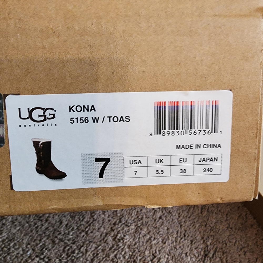 UGG Women's Brown Kona Boots - Picture 3 of 5